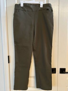 croft & barrow Olive Stretch Pull-On Pants